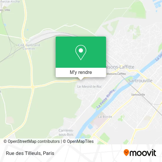 Rue des Tilleuls plan