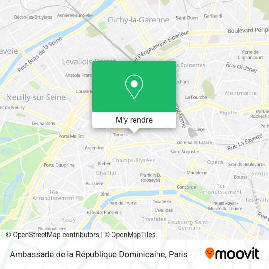 Ambassade de la République Dominicaine plan