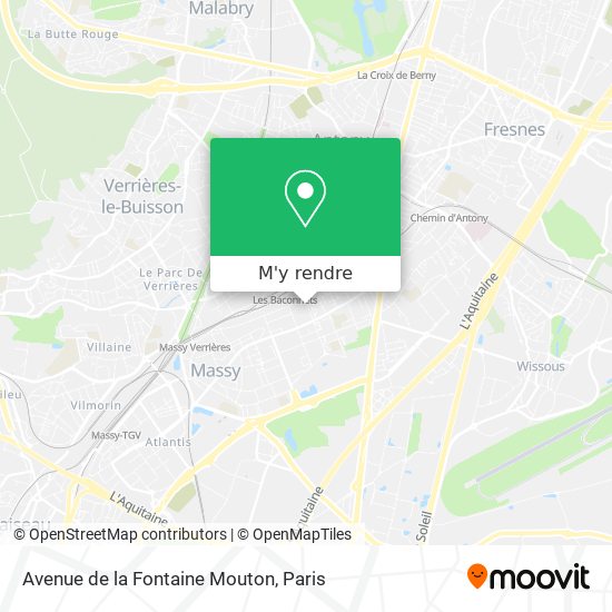 Avenue de la Fontaine Mouton plan