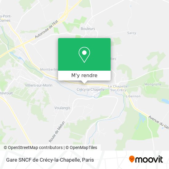 Gare SNCF de Crécy-la-Chapelle plan