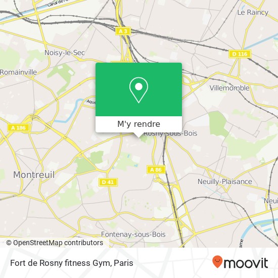 Fort de Rosny fitness Gym plan