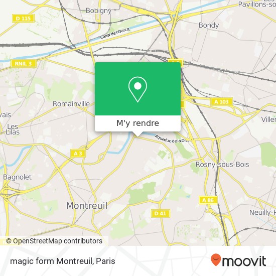 magic form Montreuil plan