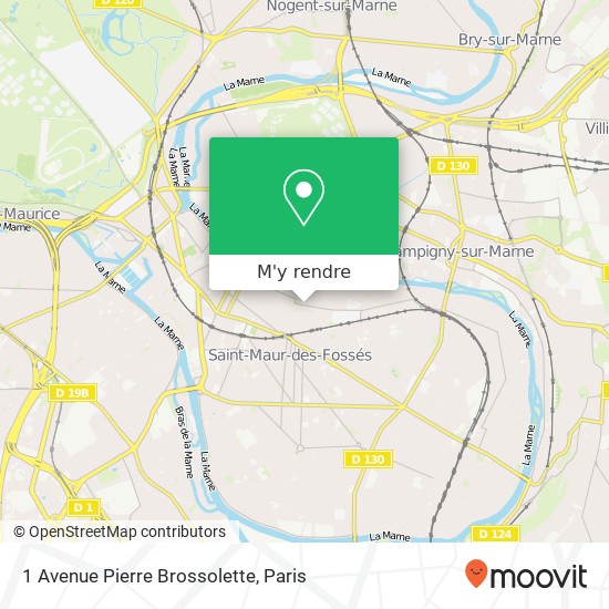 1 Avenue Pierre Brossolette plan