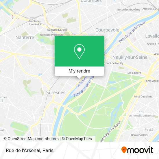 Rue de l'Arsenal plan