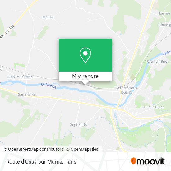 Route d'Ussy-sur-Marne plan