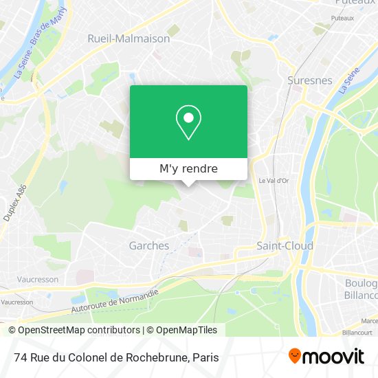 74 Rue du Colonel de Rochebrune plan