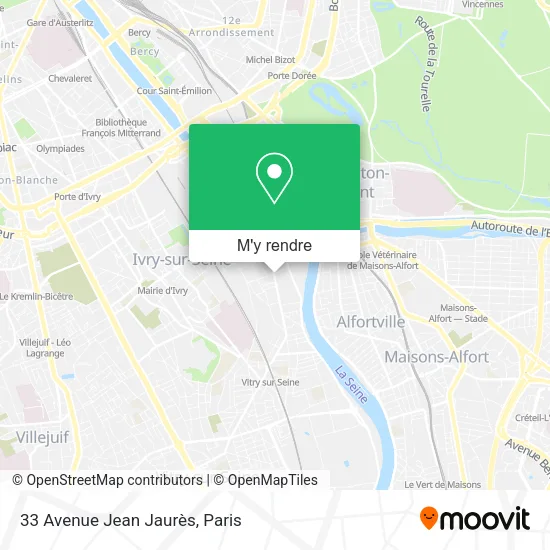 33 Avenue Jean Jaurès plan