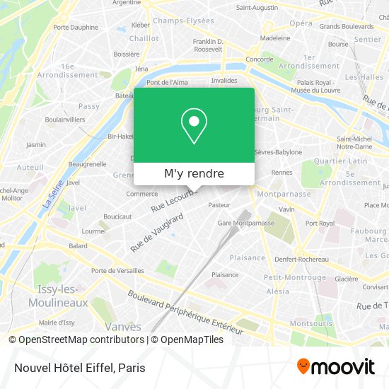 Nouvel Hôtel Eiffel plan