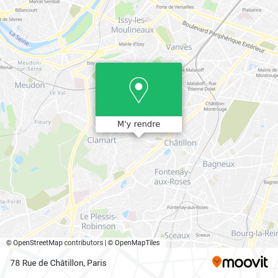 78 Rue de Châtillon plan