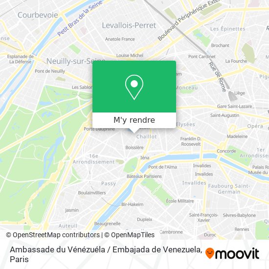 Ambassade du Vénézuéla / Embajada de Venezuela plan