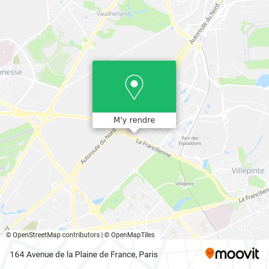 164 Avenue de la Plaine de France plan