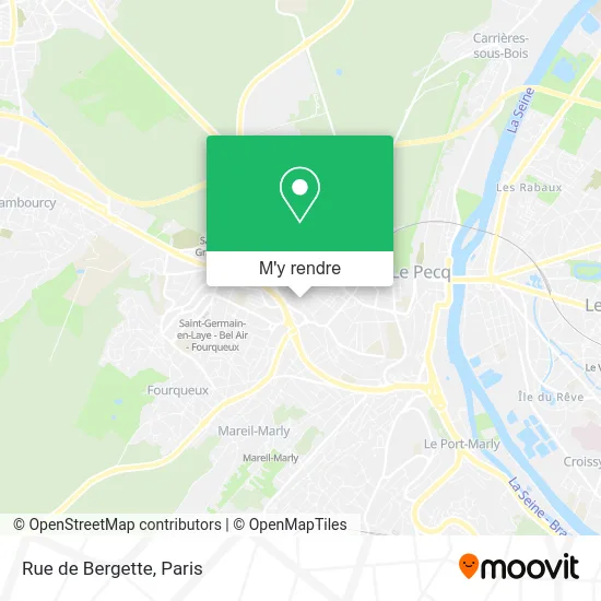 Rue de Bergette plan