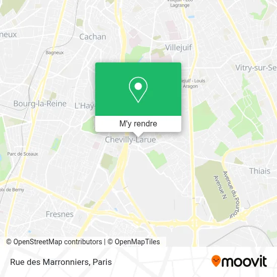 Rue des Marronniers plan