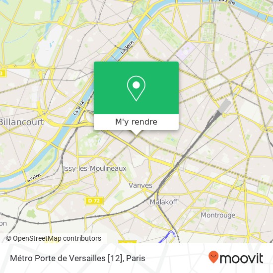 Métro Porte de Versailles [12] plan