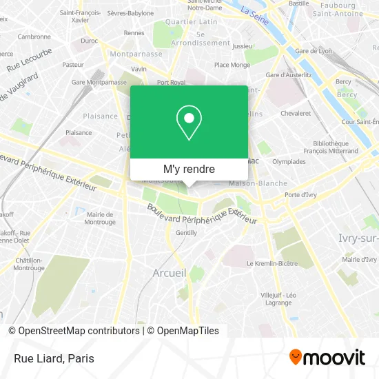 Rue Liard plan