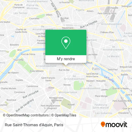 Rue Saint-Thomas d'Aquin plan