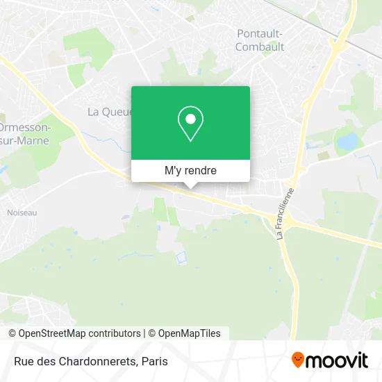 Rue des Chardonnerets plan
