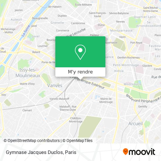 Gymnase Jacques Duclos plan