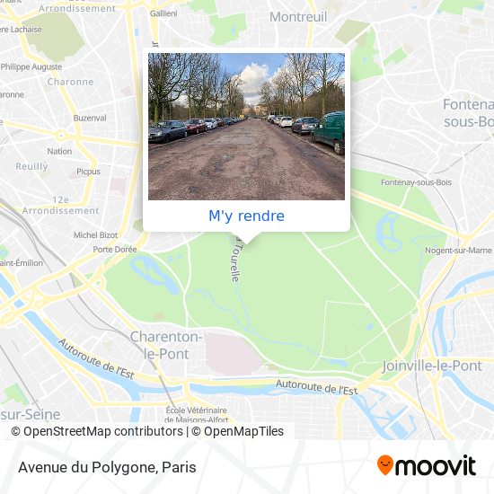 Avenue du Polygone plan