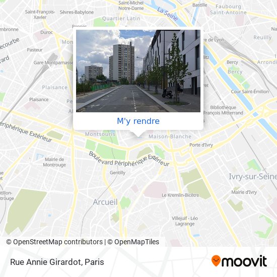 Rue Annie Girardot plan