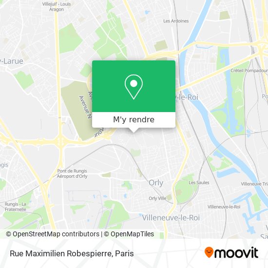 Rue Maximilien Robespierre plan
