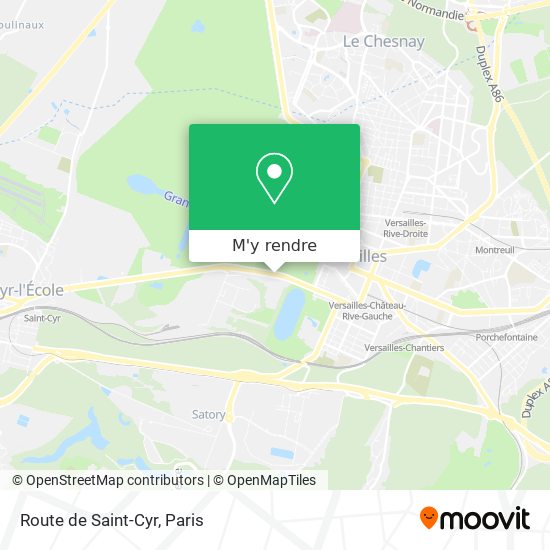 Route de Saint-Cyr plan