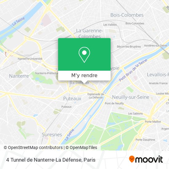 4 Tunnel de Nanterre-La Défense plan