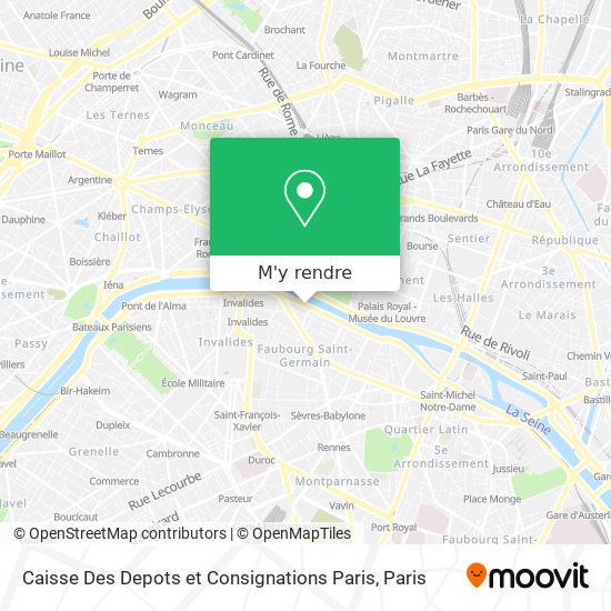 Caisse Des Depots et Consignations Paris plan