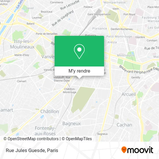Rue Jules Guesde plan