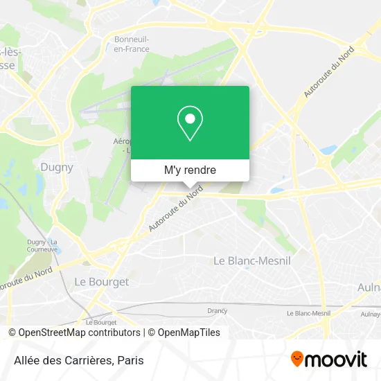 Allée des Carrières plan