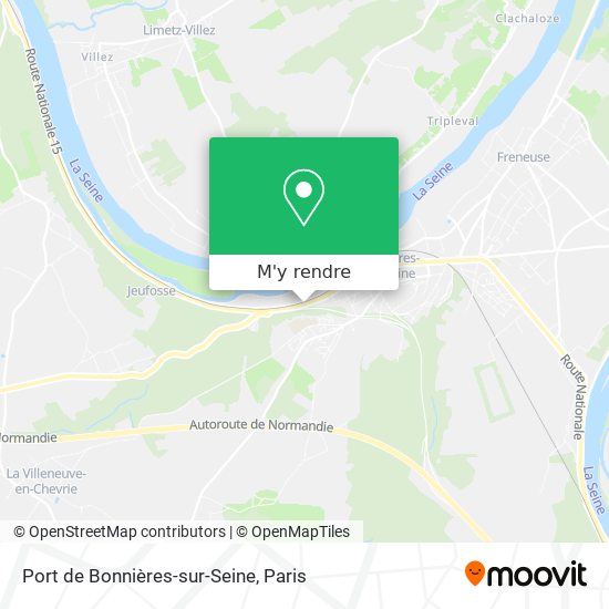 Port de Bonnières-sur-Seine plan