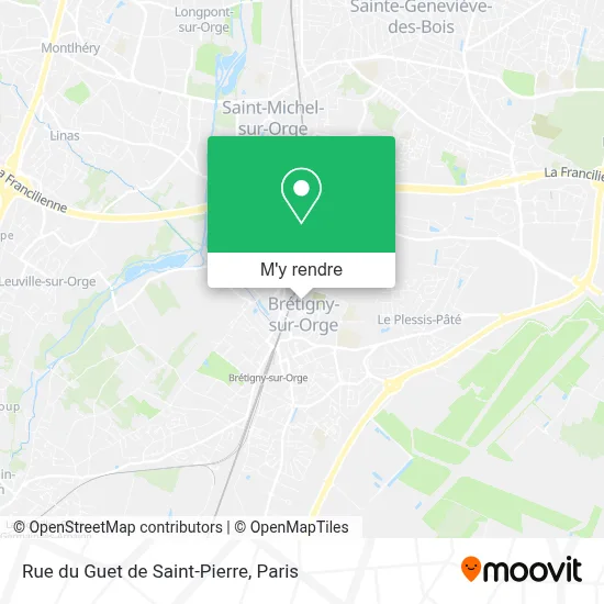Rue du Guet de Saint-Pierre plan