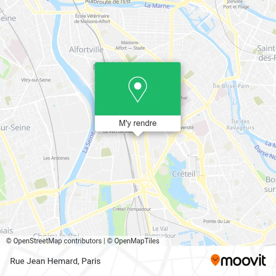 Rue Jean Hemard plan