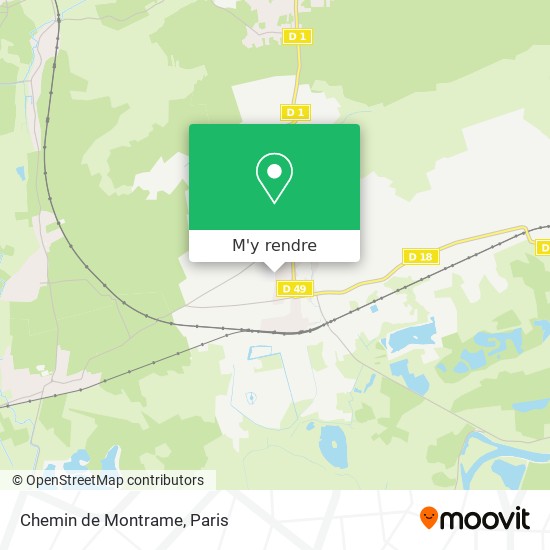 Chemin de Montrame plan