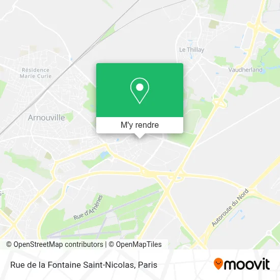 Rue de la Fontaine Saint-Nicolas plan