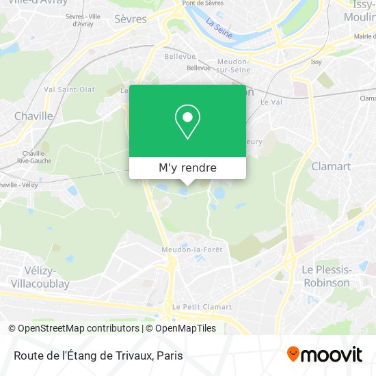 Route de l'Étang de Trivaux plan