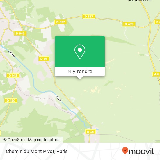 Chemin du Mont Pivot plan