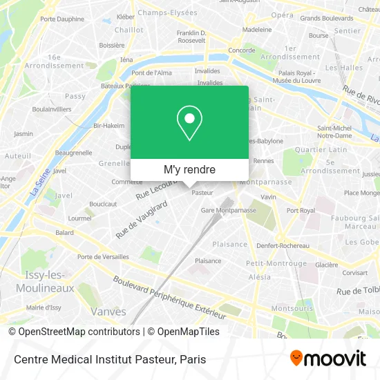 Centre Medical Institut Pasteur plan