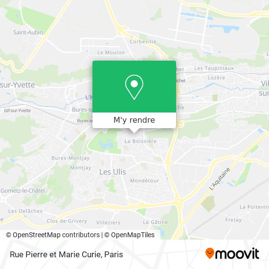 Rue Pierre et Marie Curie plan