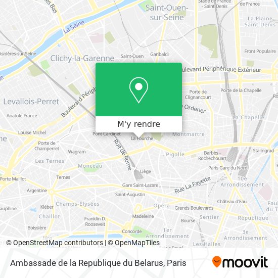 Ambassade de la Republique du Belarus plan
