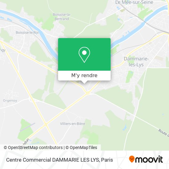 Centre Commercial DAMMARIE LES LYS plan