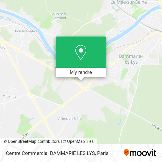 Centre Commercial DAMMARIE LES LYS plan