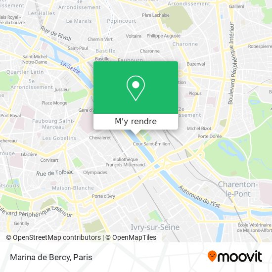 Marina de Bercy plan
