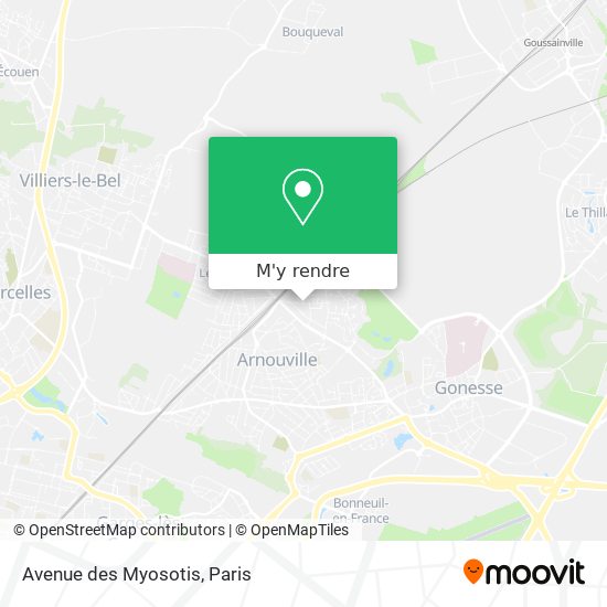 Avenue des Myosotis plan