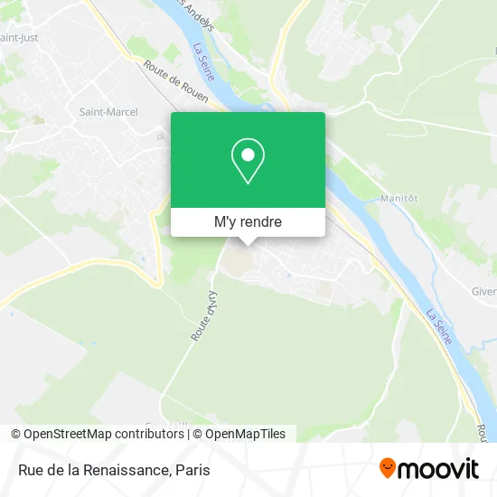 Rue de la Renaissance plan