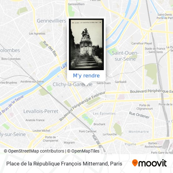 Place de la République François Mitterrand plan