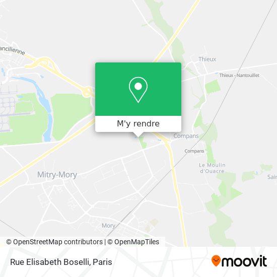 Rue Elisabeth Boselli plan