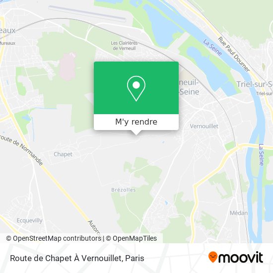 Route de Chapet À Vernouillet plan