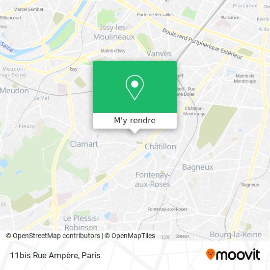 11bis Rue Ampère plan