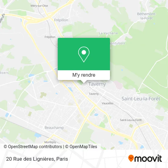 20 Rue des Lignières plan